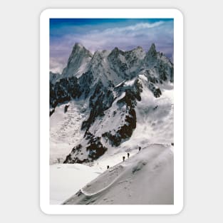 Chamonix Aiguille du Midi Mont Blanc Massif French Alps France Sticker